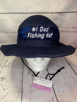 Fishing hat   #1Dad fishing Boonie hat   fathers day hat