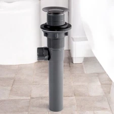 Plumb Works Oil-Rubbed Bronze Pop-Up Bathroom Sink Drain Without Overflow Tool