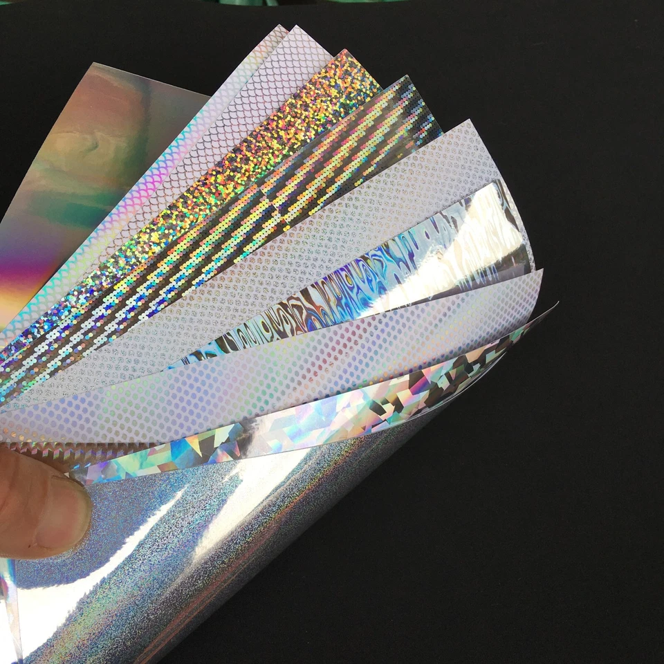 UP 13X Reflective DIY Fishing Lure Sticker Holographic Adhesive Film Flash Tape - image 2 of 4
