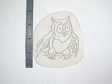 vtg 1960s 1970s Tattoo acetate stencil Cartoon Owl signed BR4