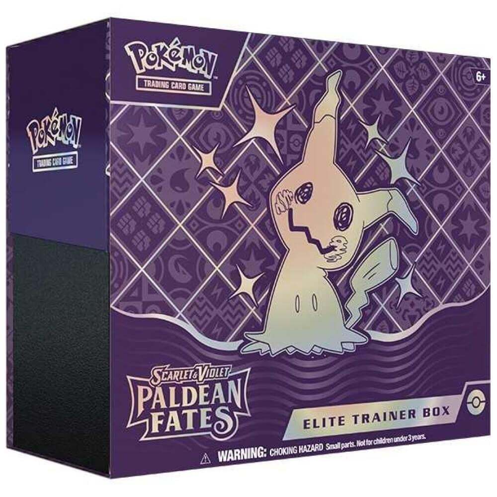 Pokemon Paldean Fates Elite Trainer Box : Mimikyu : New Pokemon Paldean Fates Elite Trainer Box : Mimikyu : New