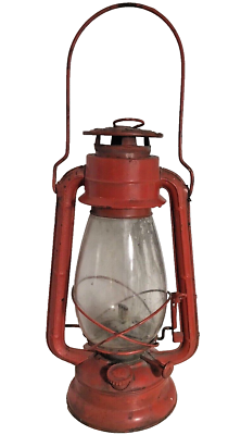 Vintage RED Winged Wheel OIL LAMP No 500 ORIGINAL Kerosene Vintage RED Winged Wheel OIL LAMP No 500 ORIGINAL Kerosene