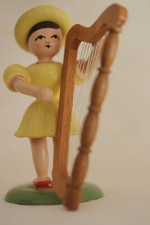 Blank Musikkinder mit Harfe ca. 6,6 cm, OVP, Rarität