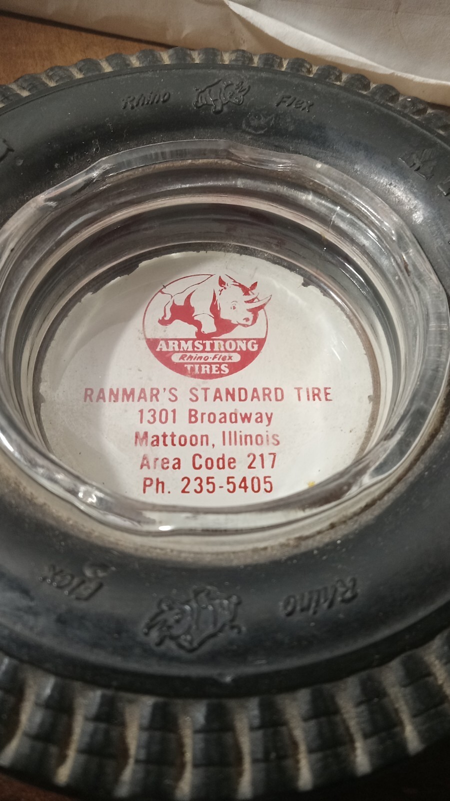 1960s Mattoon Illinois Ranmar's Standard Tire Armstrong Rhino Flex