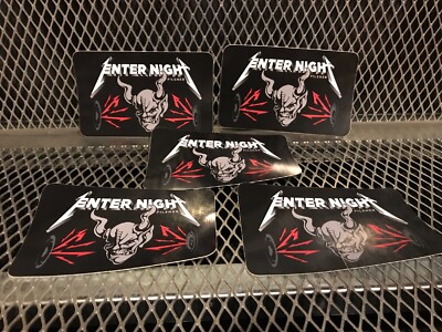 LOT of 5 ~ STONE BREWING METALLICA Enter Night Pilsner Beer Collab Sticker 
