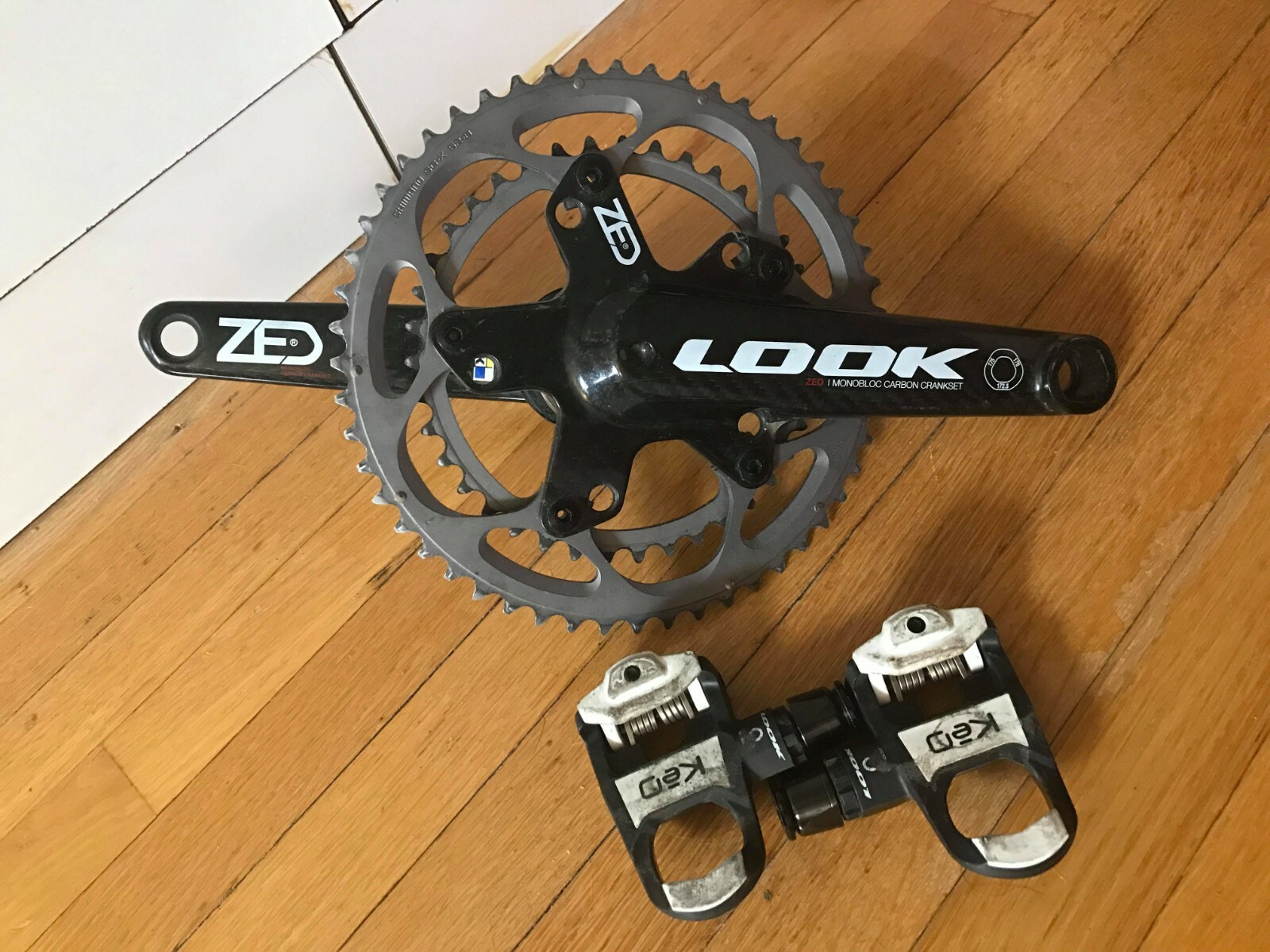 LOOK ZED MONOBLOC CRANKSET KEO MAX PEDALS CARBON ROAD