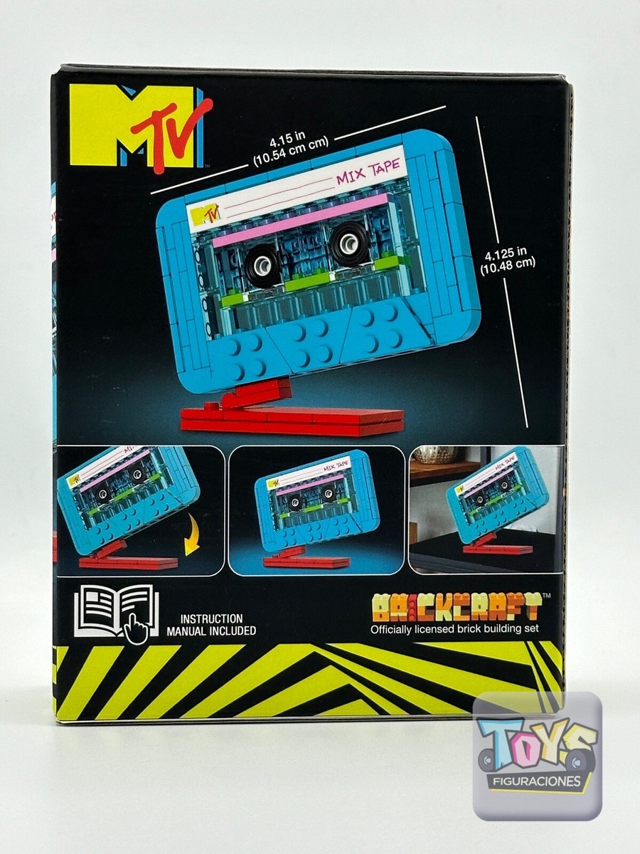 2023 Brickcraft MTV Cassette Brick Building Set 80 Pieces Retro
