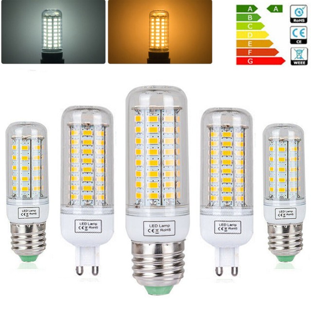 2 x E14 9W Led Lamp Corn Lights Bulb Spotlight Energy Saving Cool White Daylight