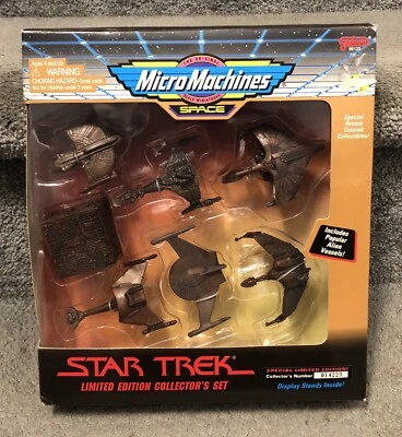 Vintage Micro Machines Space Star Trek Limited Edition Bronze Set NEW Sealed - Image 1 of 4