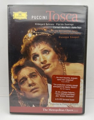 Puccini Tosca DVD Met Opera 1985 Domingo Behrens MacNeil Zeffirelli NEW 5.1 DTS