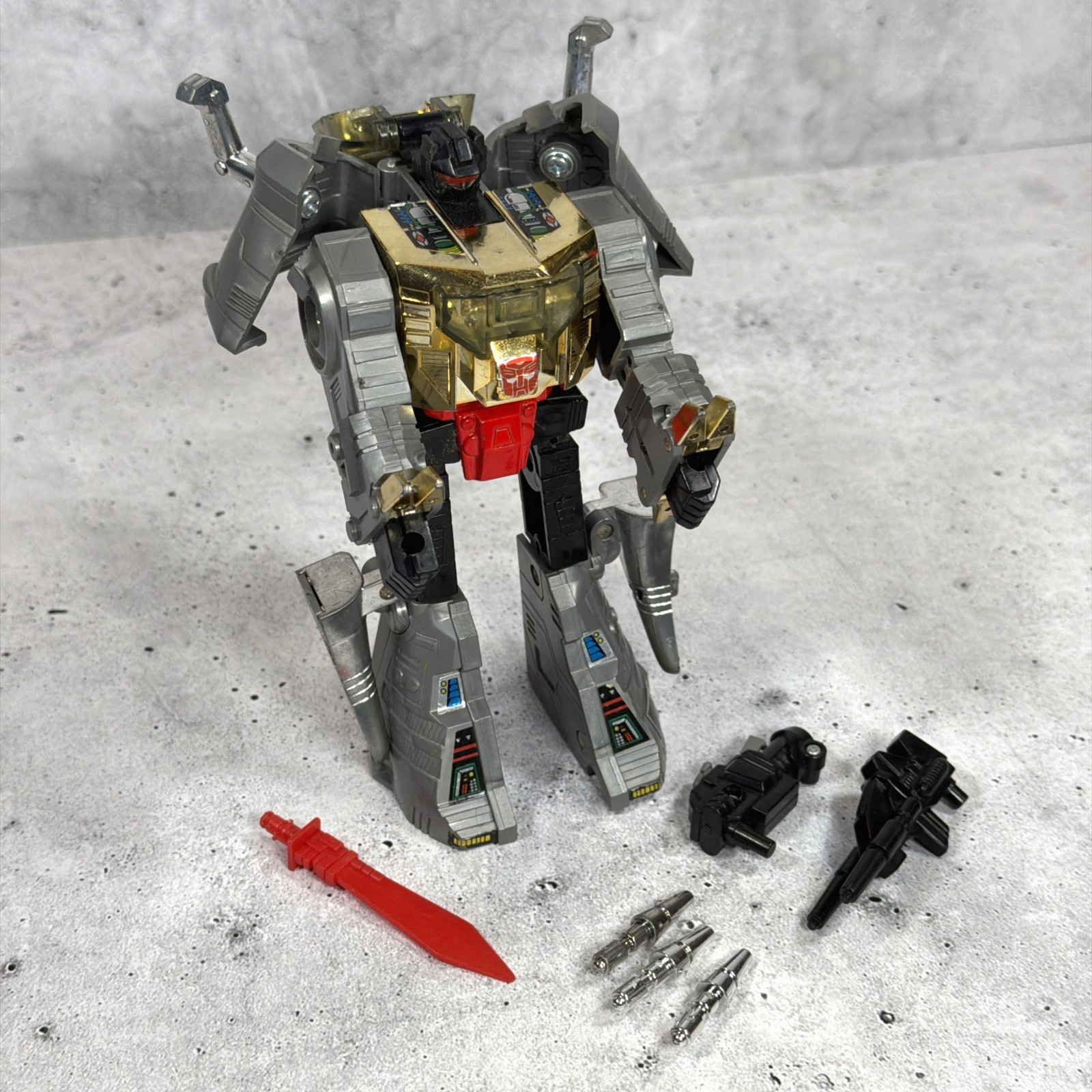 Vintage G1 Transformers Grimlock Dinobot Complete 1985 Hasbro Autobot