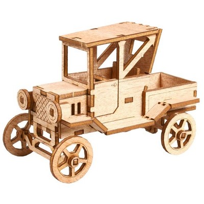 Youngmodeler Hobby Wooden Model Kit   Ford T-Type Pickup Truck DIY Classic Car