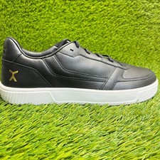 Flux Footwear Adapt Leather Trainer Black Mens Size 11 Athletic Shoes Sneakers