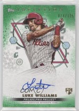 2022 Inception Base Rookie and Emerging Stars Green /125 Luke Williams Auto 0eo6