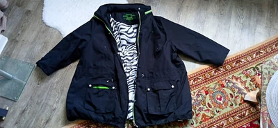 Chaqueta mujer Ulla Popken active sportswear negra talla 58/60 tallas grandes vintage - Imagen 1 de 4