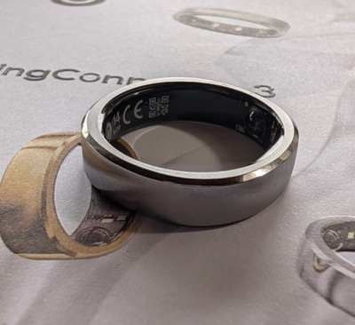 RingConn gen 3 Smart Ring, brushed silver, Größe 14, Full Set, wie neu