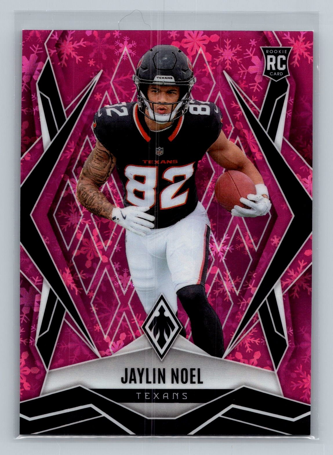 2025 Panini Phoenix Jaylin Noel #161 Pink Winter Prizm #/299 Rookie Texans