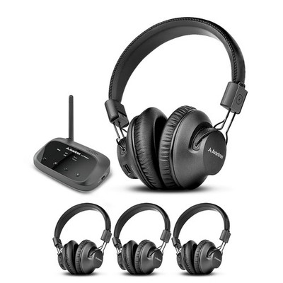 Avantree Quartet - Wireless Group Listening Headphones  Transmitter for TV