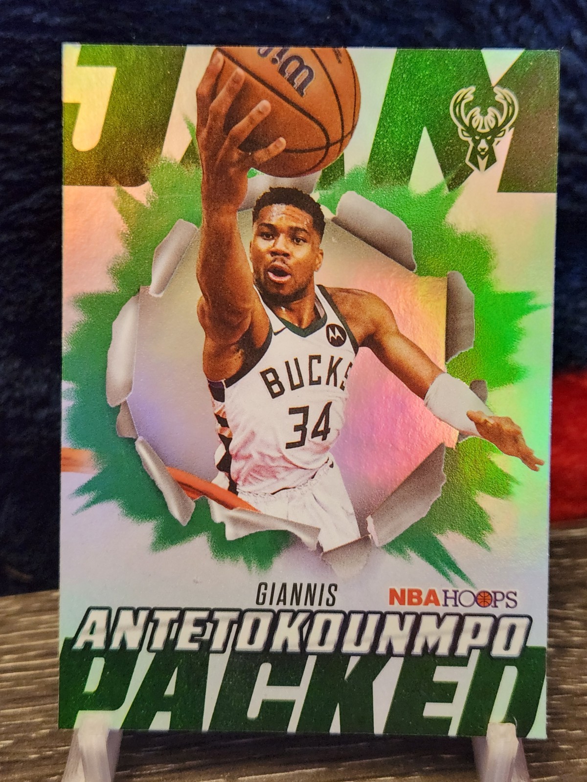 2025-26 Topps NBA Hoops Basketball Jam Packed Giannis Antetokounmpo #JP-3 Green 