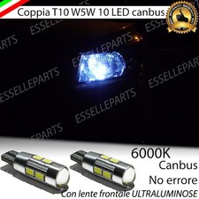 COPPIA LUCI POSIZIONE 10 LED CHEVROLET CRUZE T10 W5W CANBUS NO ERROR