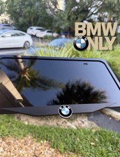 Bmw Emblem Style Black 3d Performance License Plate Frame- Fits Bmw Models Bmw Emblem Style Black 3d Performance License Plate Frame- Fits Bmw Models