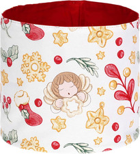 , Set Tagliere Con Sacchetto Porta Pane in Legno, Collezione Sorprese Di Natale,