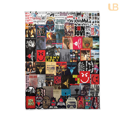Personalized   Bon Jovi Fleece Blanket