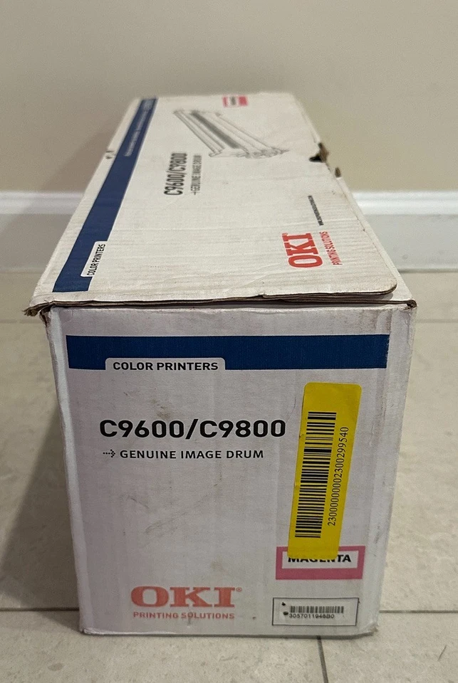 OKI 42918102 Magenta Image Drum C9600 C9800 - Open Box – Torn Foil & Toner Leak - Image 4 of 4