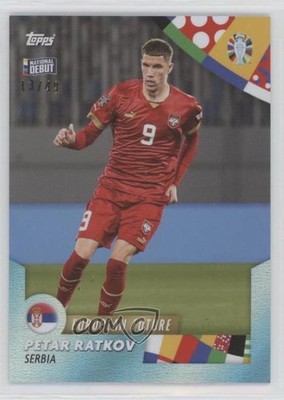 2024 Topps Jose Mourinho Platinum Curated Euro Blue 13/49 Petar Ratkov 7iu