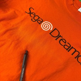 Vintage Original 1990s Sega Dreamcast Orange Promo T-Shirt L