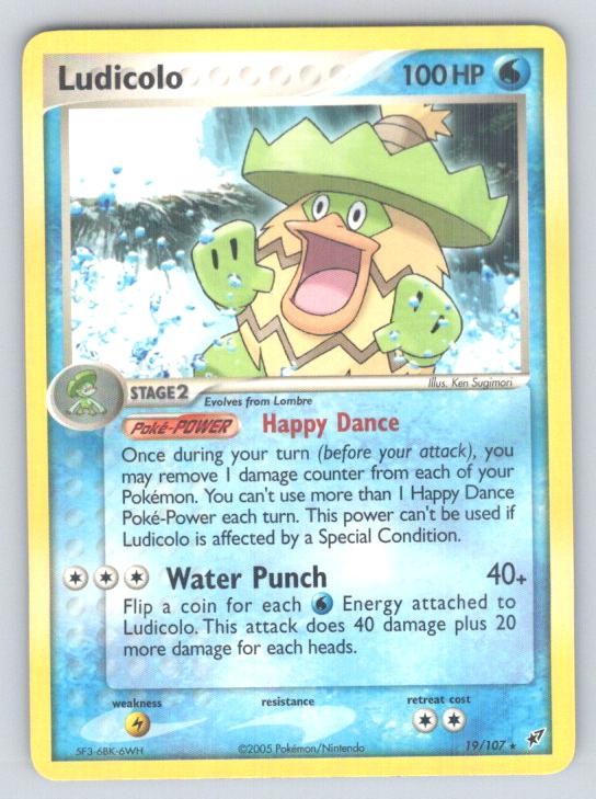 Ludicolo 19/107 Rare Deoxys Pokemon Near Mint