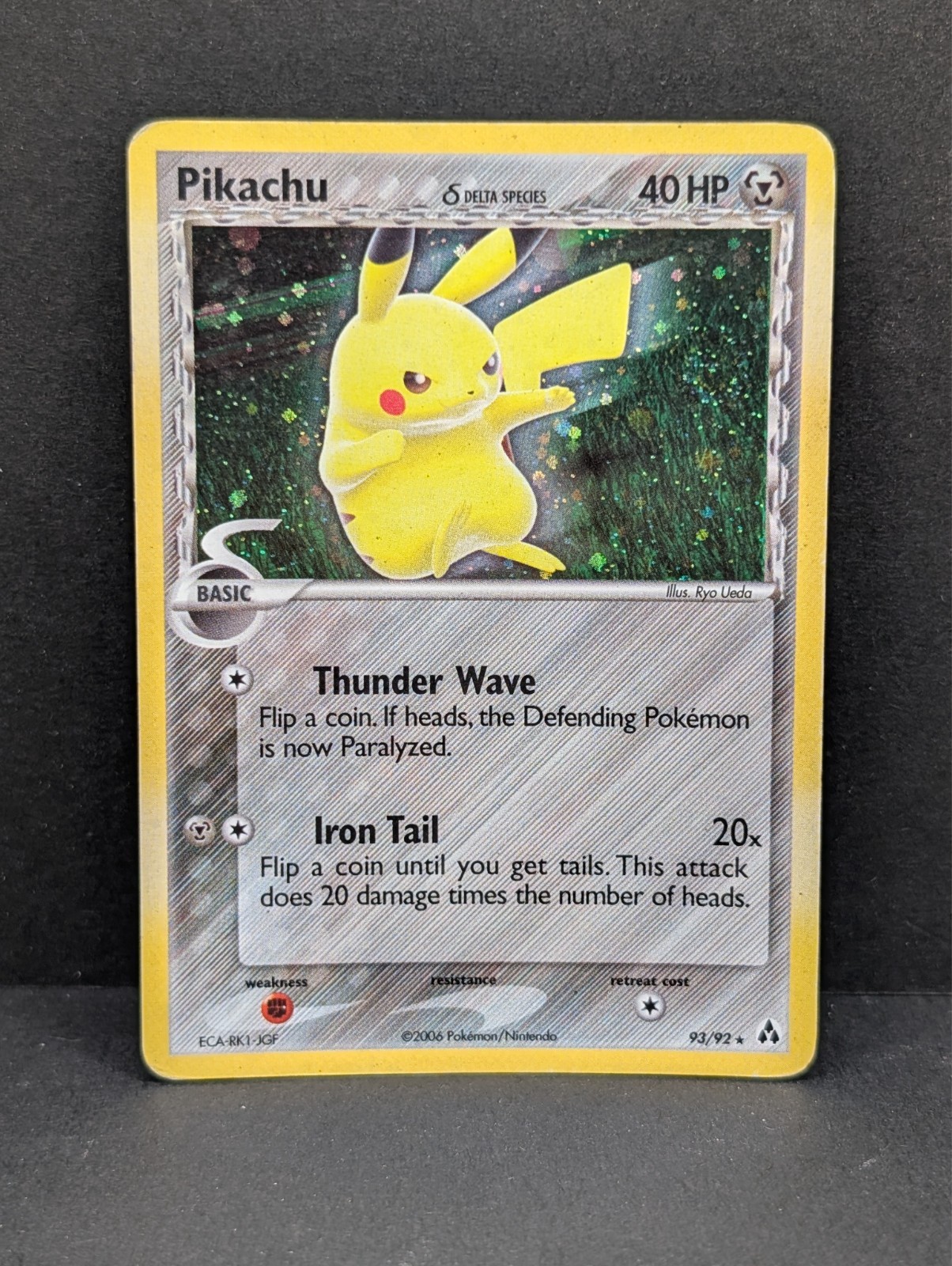Pikachu Delta Species 93/92 Legend Maker Holo Secret Rare Pokemon TCG MP+