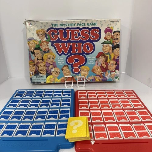 1998 Guess Who The Classic Mystery Face Game  Hasbro Board Game Complete