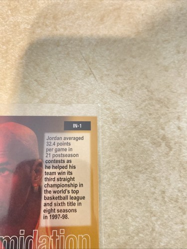 2021 Skybox Metal Universe Champions - Intimidation Nation Michael Jordan #IN-1 - Picture 6 of 7