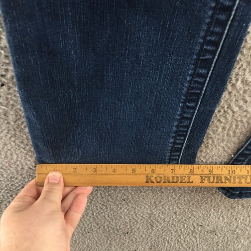 Seven7 Flared Jeans Womens 6 (actual 30x30) Blue Denim Cotton Blend Mid Rise Zip - Picture 10 of 20