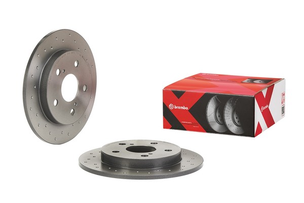 2X Brembo Bremsscheibe Xtra Line - Xtra 08.A534.2X FüR Toyota Auris Corolla Dual-image