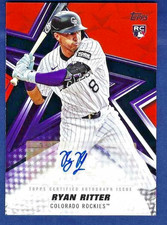 2026 Topps Series 1 Ryan Ritter Rookie Baseball Stars Autograph Orange 11/25