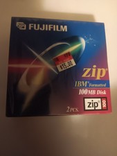 FUJI FUJIFILM 100 MB Zip Drive Disks IBM Formatted 2 Pack ATOMM Technology
