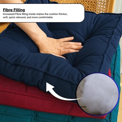 Booster Cushion Seat Pad 45x45x10cm Thick Orthopaedic Armchair Chair Seat Pad UK - Picture 42 of 43