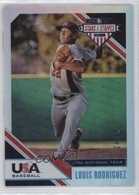 2020 USA Baseball Stars & Stripes Longevity Holo Foil 24/99 Louis Rodriguez 0g4