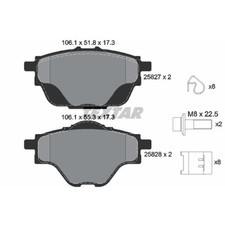 TEXTAR Bremsbeläge hinten für Opel Grandland X Citroën C4 Grand Picasso II