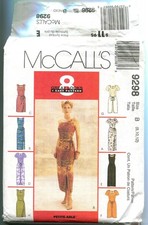 MCCALL'S 9298 Misses' Princess Seam Dress SZ 8-12 UNCUT 1998