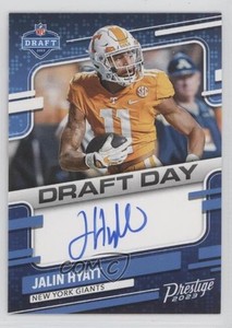 2023 Panini Prestige Draft Day Signatures Jalin Hyatt #DDS-JH Rookie Auto RC