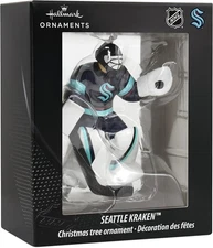 HALLMARK HOCKEY GOALIE ORNAMENT SEATTLE KRAKEN CHRISTMAS TREE MAN CAVE GIFT