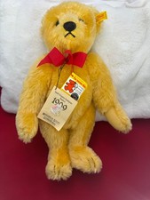1909 STEIFF TEDDY BEAR 0165-38 MOHAIR ORIGINAL BEAR, NEW