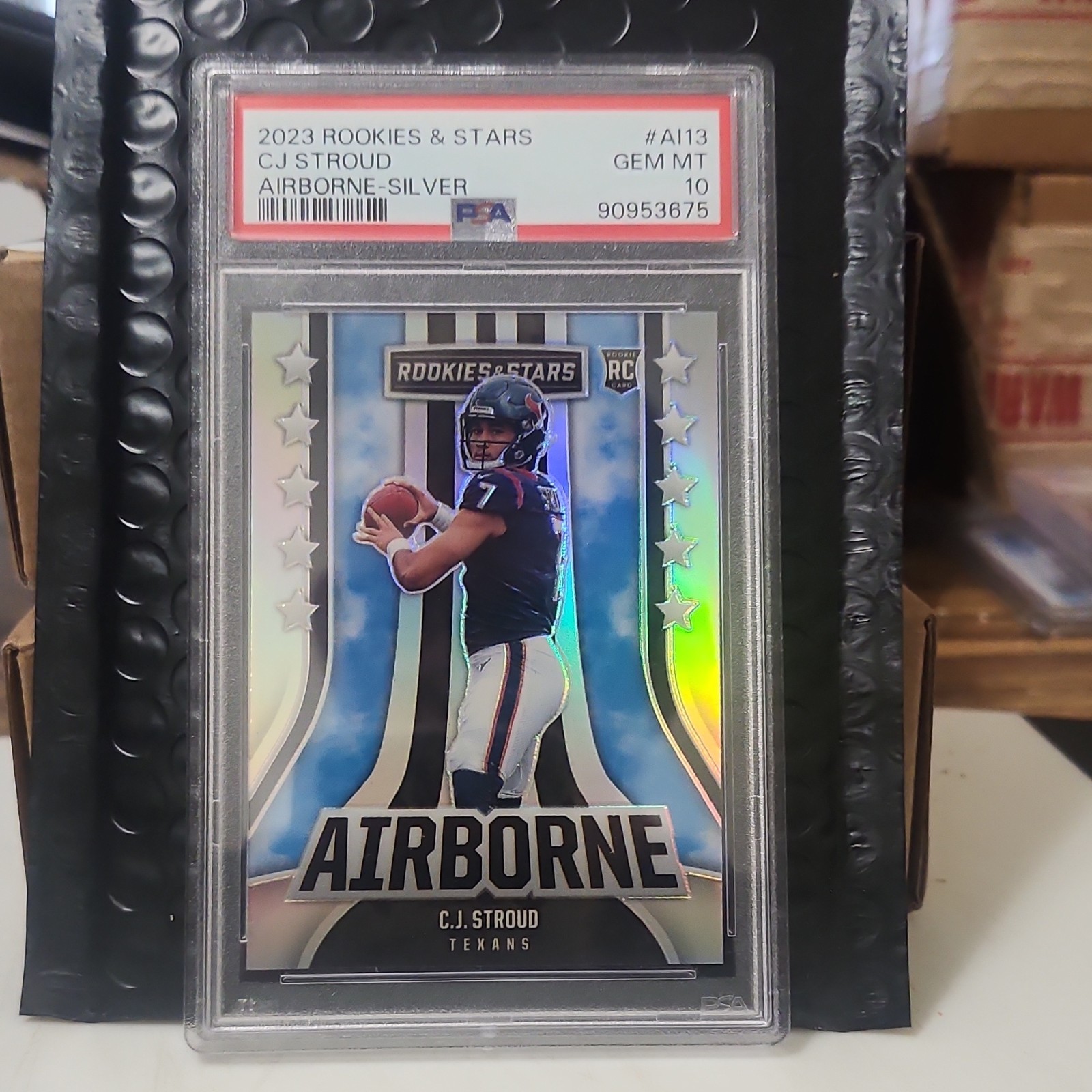 CJ Stroud Panini Rookies & Stars Airborne #AI13 Silver
