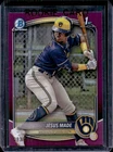 2025 Bowman Jesus Made Chrome Fuchsia Refractor 1st Prospect #/199 Brewers