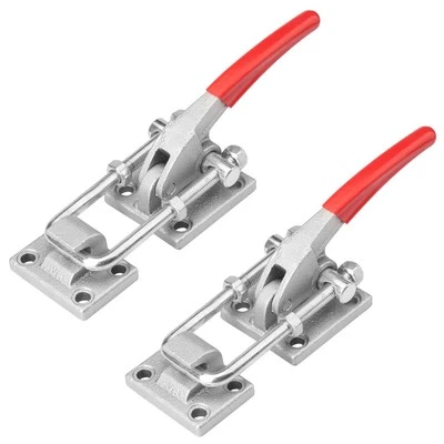 GENHAKON 10.2 Inch 2 Pack Heavy Duty Large Toggle Clamp Latch, 7700Lbs Holding Capacit...