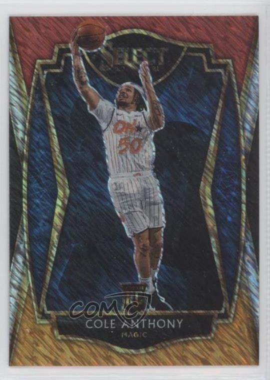 2020 Select Premier Level Red White Orange Shimmer Prizm Cole Anthony #177 02w5