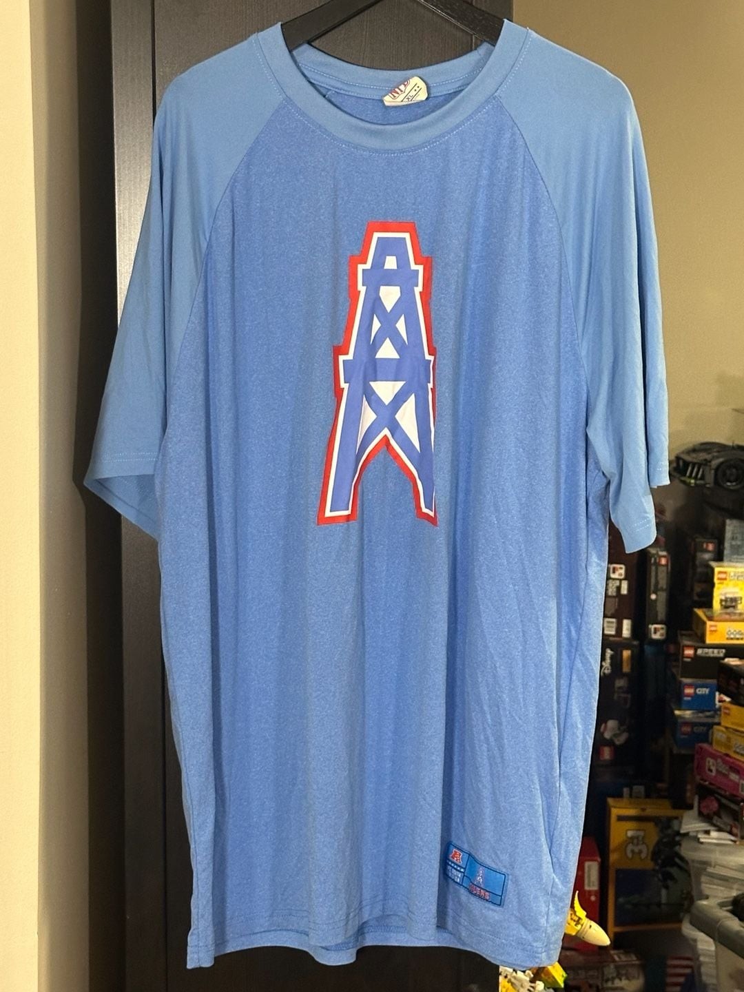Ers Blue Raglan Tri-blend T-shirt Xl